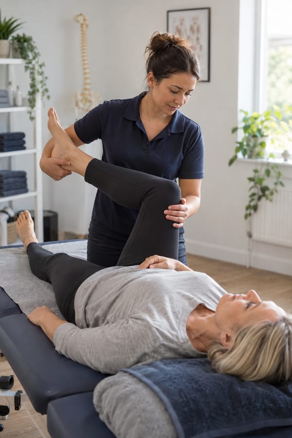 Osteopath at work