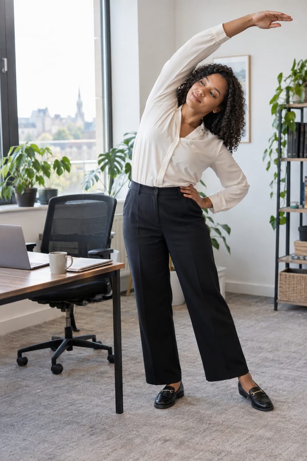 Woman with her hand on a tight hip