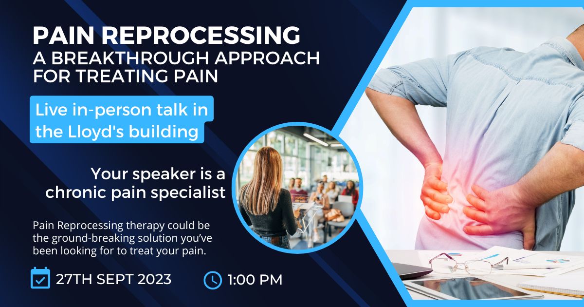 Chronic Pain lunchtime talk - Sept 2023