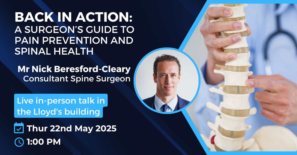 Lunchtime talk - Spinal Health by Nick Beresford-Cleary